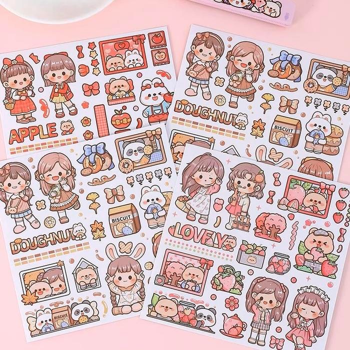 

[Deli Atk] Buku Binder Diary Dodogirl Isi 80 Lembar Free 4 Stiker Tld95 Kertas Foto Paper Stationery