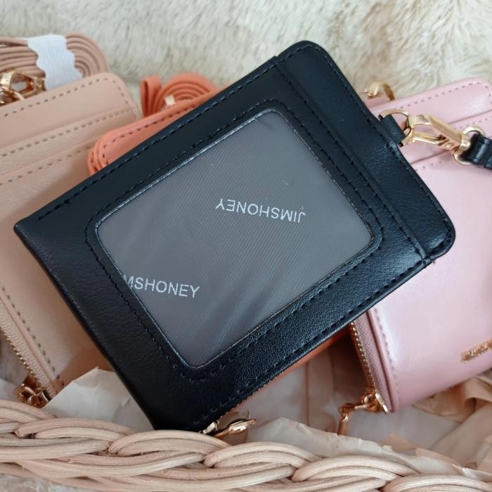 

[Deli Atk] Jh Cassandra Wallet Lanyard Id Card Holder Dompet Mini