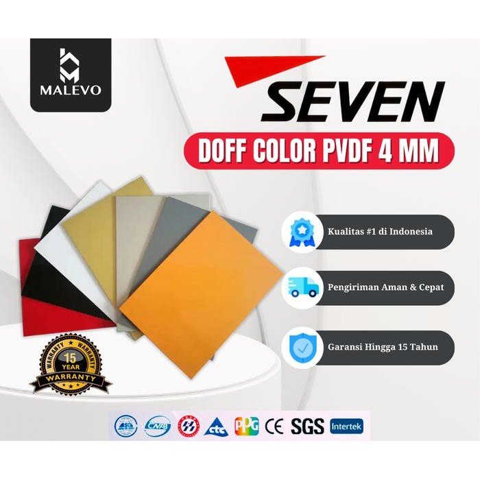 Seven Acp Pvdf 4 Mm Doff Alloy 1100 0,3 Mm - Alumunium Composite Panel Pekan Promo