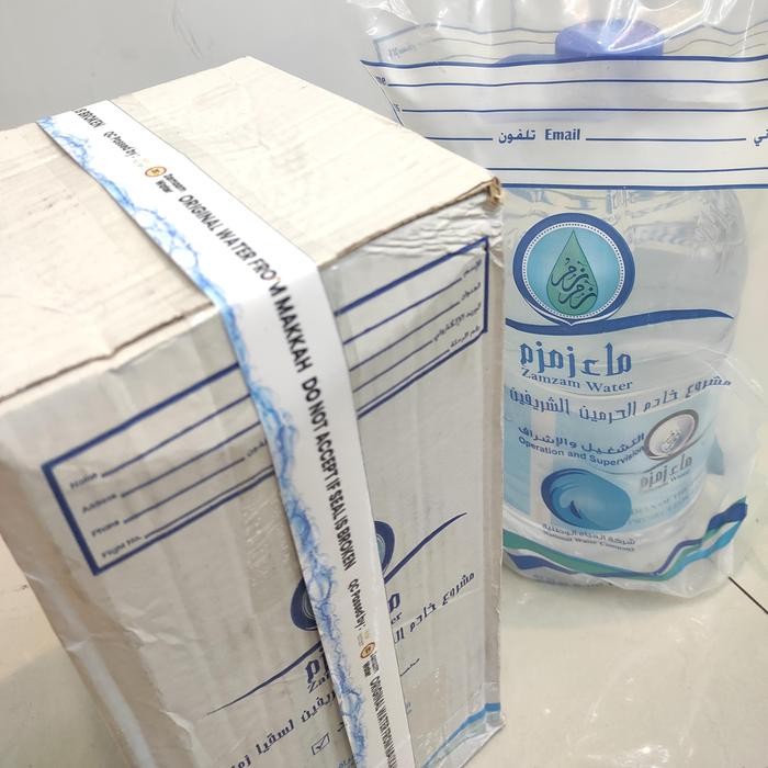 

Air Zamzam Asli Dari Mekkah 5 Liter Oleh-Oleh Haji Umroh Kemasan Aman & Siap Dikirim