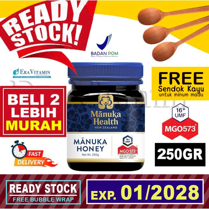 

Manuka Health MGO 573+ (250g) - Madu Manuka Honey umf 16+