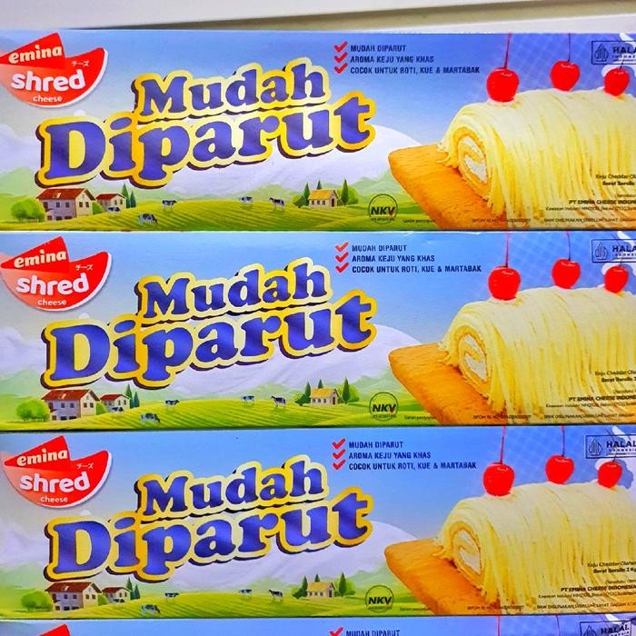 

KEJU EMINA CHEESE SHRED 2KG(JANUARI 2026)