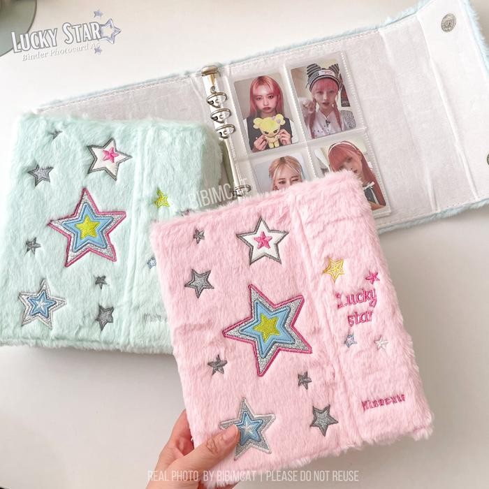

BIBIMCAT - (A5 SIZE) LUCKY STAR BINDER PHOTOCARD A5 6 RING / ALBUM PC POLAROID BULU FLUFFY KODE 866