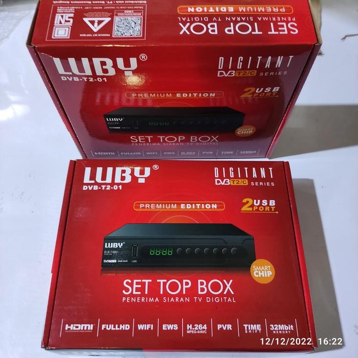 Stb Set Top Box Luby Dvb-T2-01 Stb Dvb T2 01 Tv Digital Bisa Wifi Yt