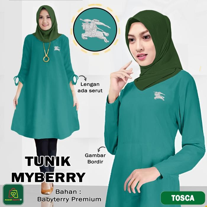 Baju Atasan TUNIK MYBERRY Wanita Muslim XL - XXXL / 09040 - 09046