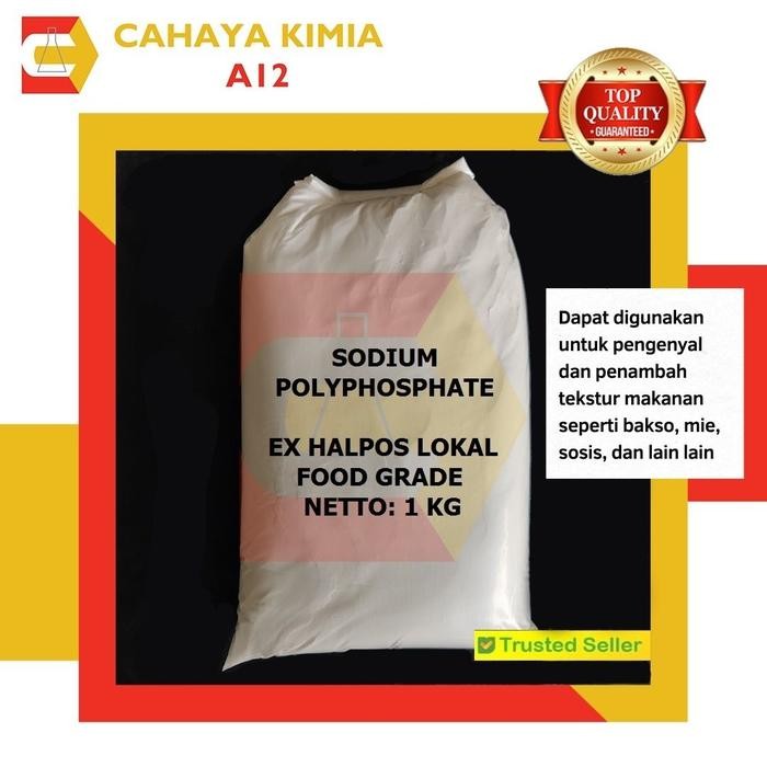 

SALE !!! SODIUM POLYPHOSPHATE HALPHOS - FOOD GRADE 1 KG READYY