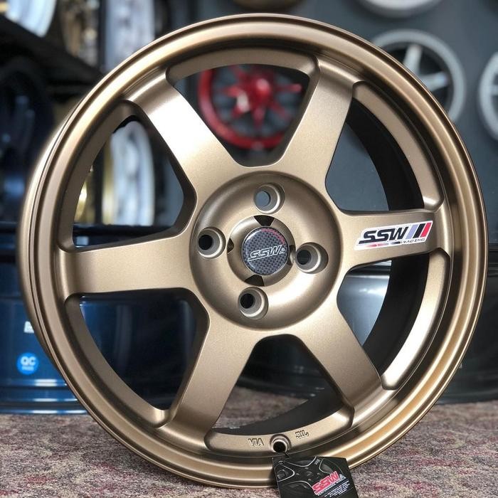 velg racing SSW R16 TE37 ring 16 brio city jazz Freed mobilio yaris y