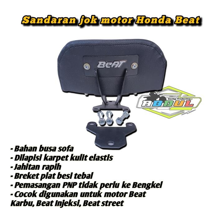 Sandaran Jok Motor Beat/Beat Karbu, Injeksi,Beat Street