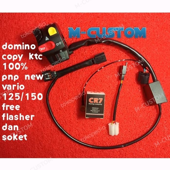 Saklar Domino Ktc Pnp New Vario 125/150 , 100% Pnp