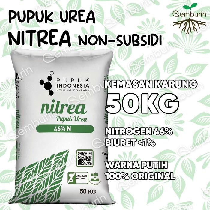 Pupuk Urea Nitrea KARUNG 50KG ASLI PABRIK Non-Subsidi / Nitrogen 46% Pupuk Kujang / Asli Original