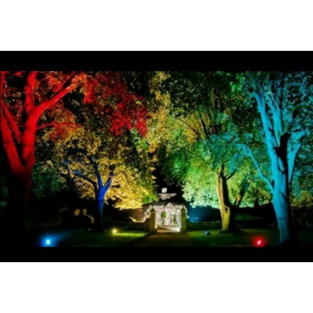 (Expert) Lampu Sorot RGB 30W FLOODLIGHT LED Warna Warni Taman Hias