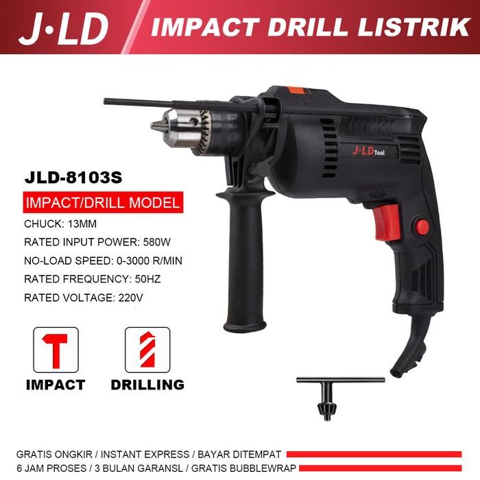 JLD Mesin Bor beton 13mm - impact drill- bor beton - Bor beton 13mm