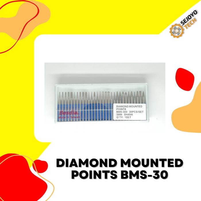 Diamond Mounted Point Besdia Bms-30 Mata Bor Intan