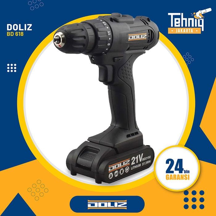 MESIN BOR / CORDLESS DRILL DOLIZ BD618