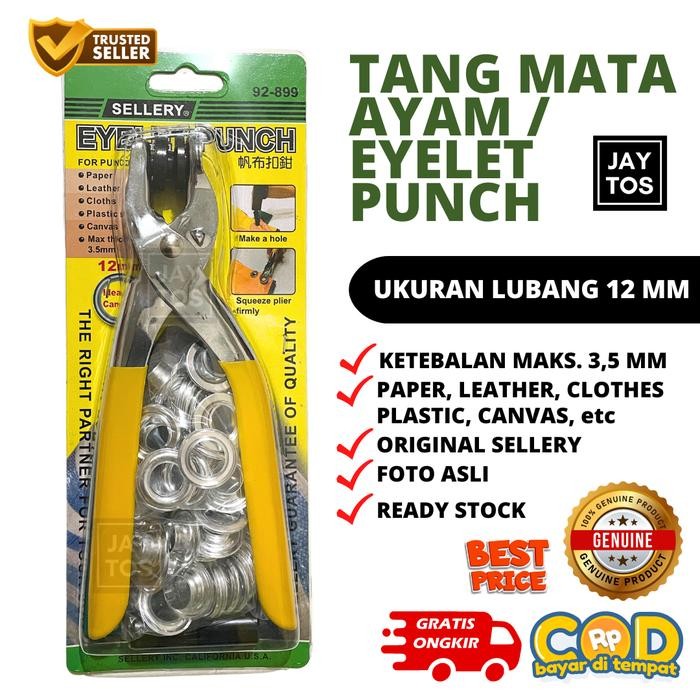 

Sellery 92-899 Tang Mata Ayam Pelubang 12 mm Eyelet Punch Pembolong