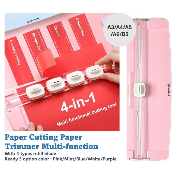 

Paper Cutting Paper Trimmer Multi-function With 4 types refill blade