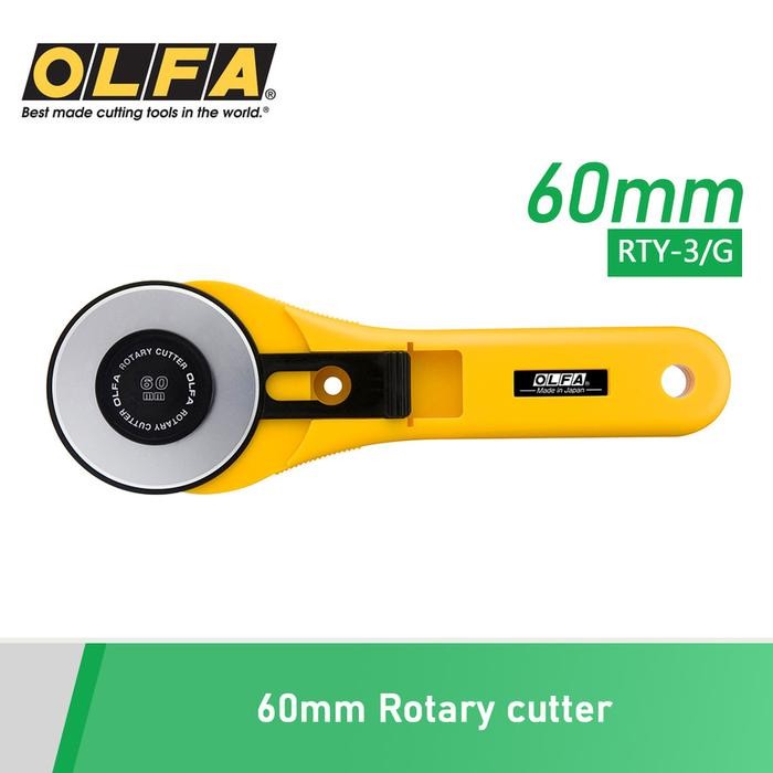 

Pemotong Kain Rotary Cutter 60mm RTY-3/G OLFA