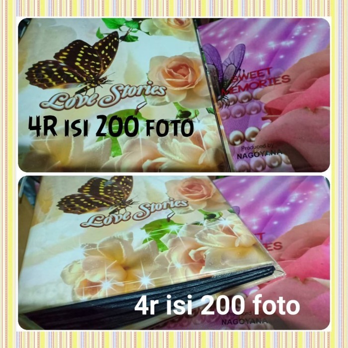 [Expert] Album foto ukuran 4r isi 200 lembar bagus murah unik 4 r