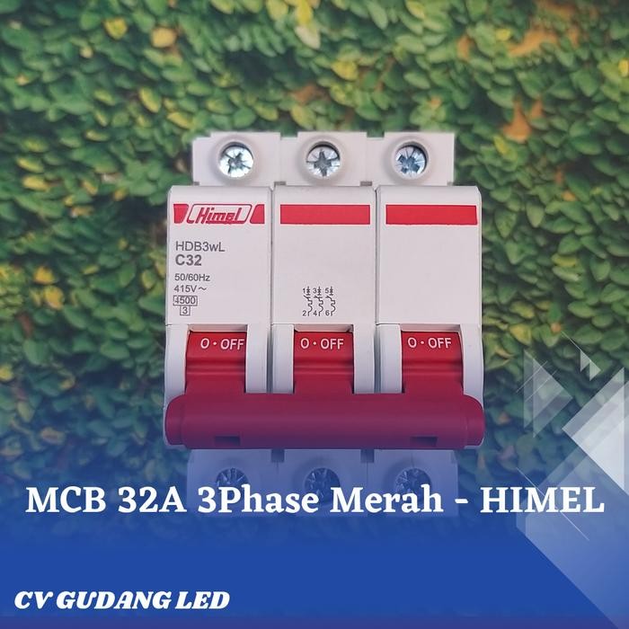 Mcb 3Phase Merah - Himel