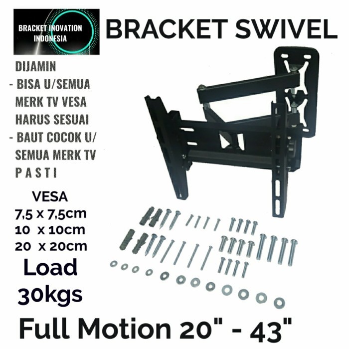 (Expert) BRACKET TV BRACKET SWIVEL Bracket Samsung 43 40 32 24 22 INCH