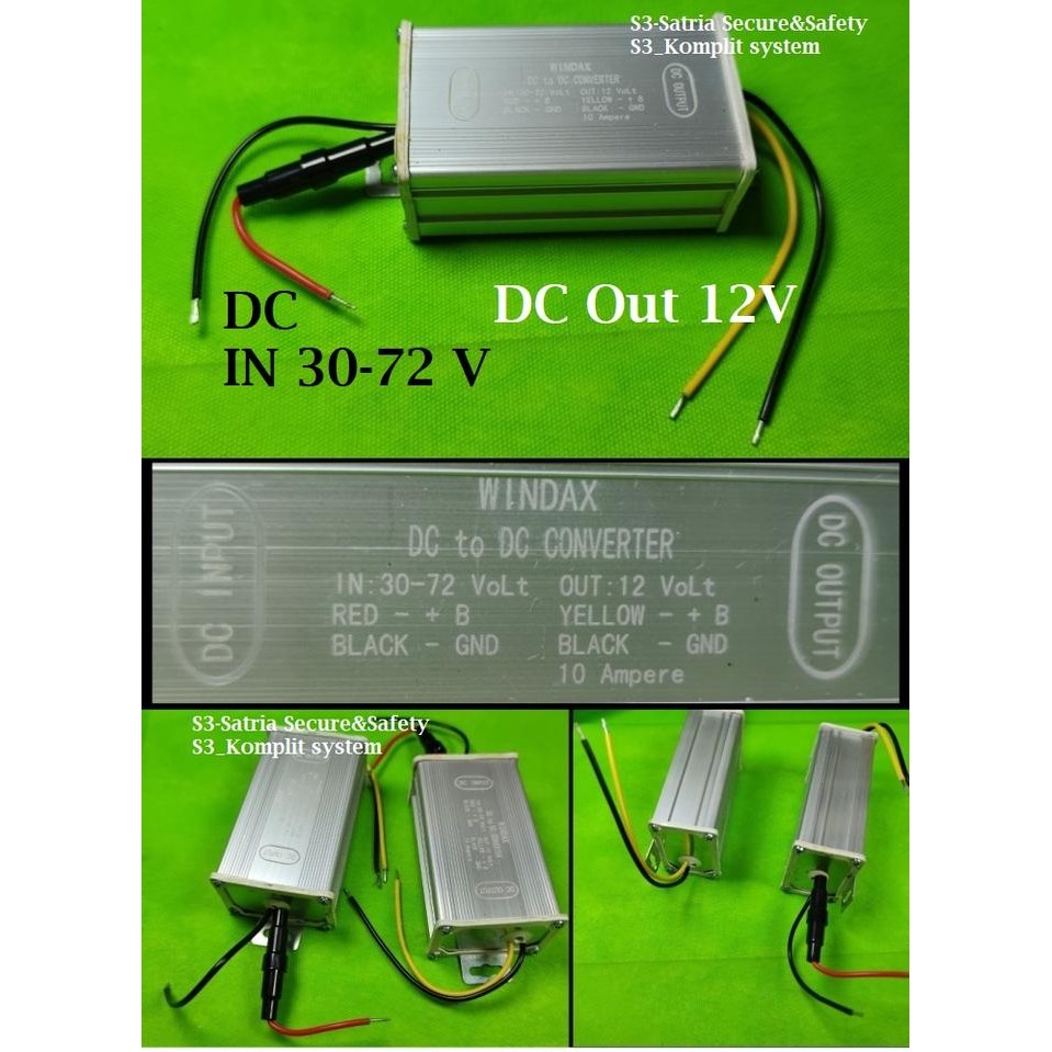 Dc To Dc Converter 30V 36V 48V 72V 30-72 Volt To 12V 10A Step Down