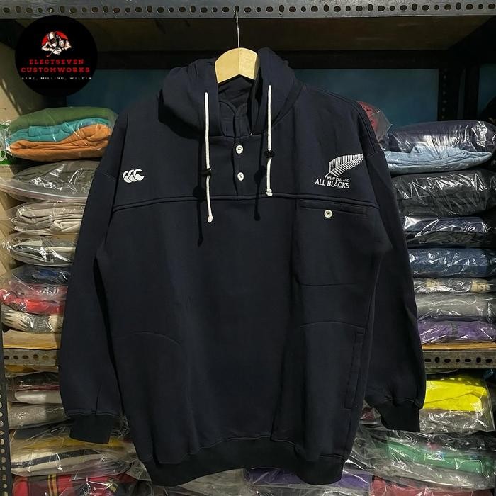 XL Hoodie Canterbury All Blacks New Zealand Rugby | Sport Racing Running Bekas Second Pria