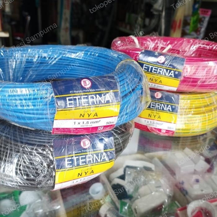 Kabel Listrik Nya 1,5 Eterna 50 Meter