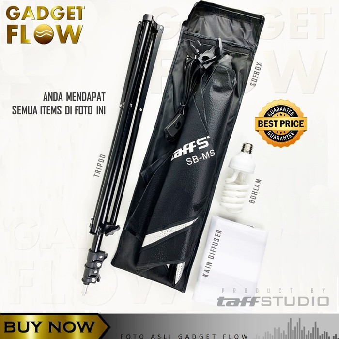 [Expert] PAKET Softbox Payung Diffuser Fotografi Lighting Tripod TAFFStudio