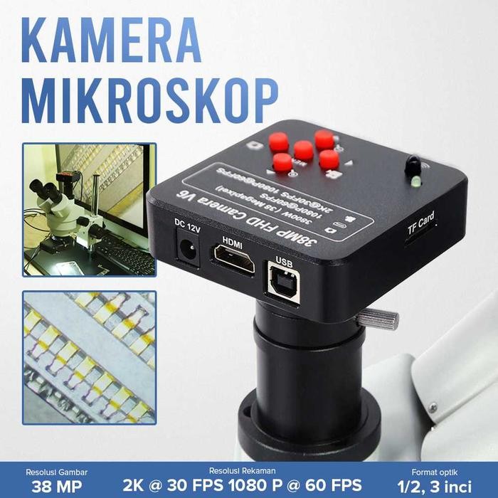 

Terlaris Kamera Mikroskop Industrial Magnifier Full Hd 38Mp 2K - V6