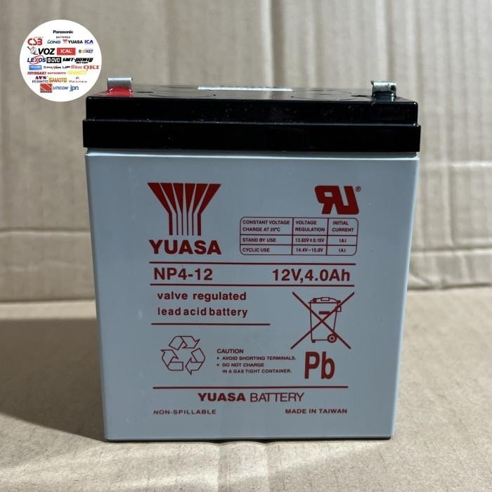 Aki Baterai Kering Yuasa NP4-12 Aki kering Yuasa 12V 4Ah Yuasa NP4-12
