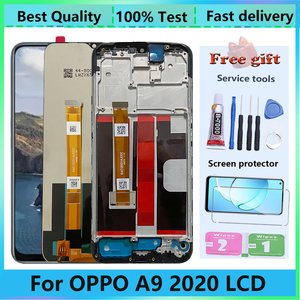For OPPO A9 2020 Original Lcd Display With Frame CPH1937 CPH1939 CPH1941 Touch Screen Digitizer Repl