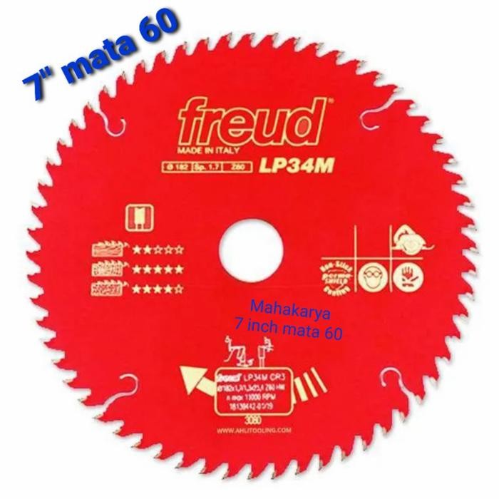 PREMIUM gergaji kayu /freud 7" mata 60/gergaji bulat/Sircular saw