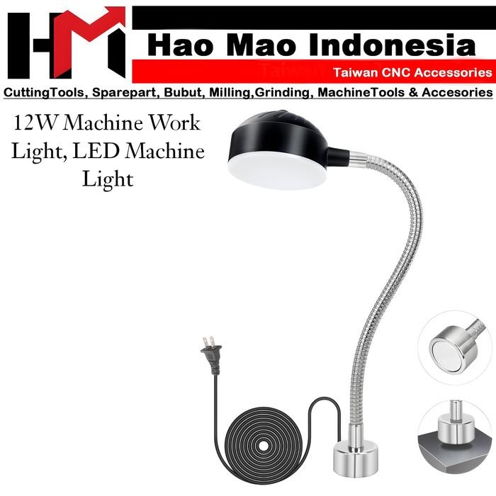 PREMIUM Magnetic Base Lamp LED 300MM 12W Basis Magnet Bulat 300MM 12W