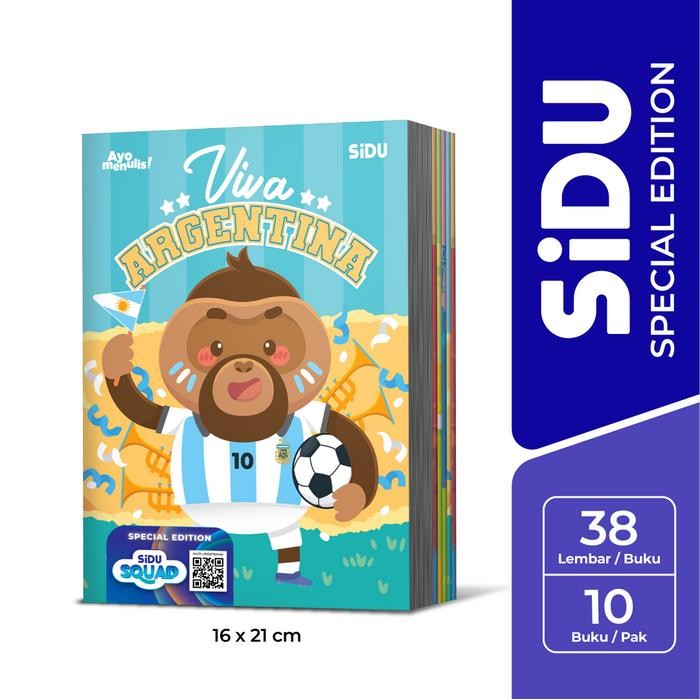 

Product Laris Sidu Buku Tulis Special Edition "Sidu Squad" 38 Lembar - 10 Buku