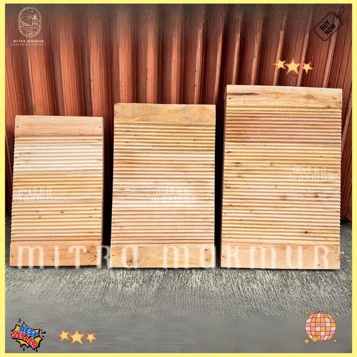 Papan Cuci /Penggilesan Kayu Besar 60x40cm