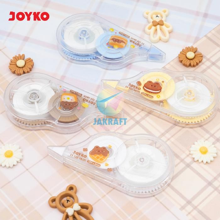 

1 Pcs Correction Tape CT522SNTM Snack Time TipX Tip Ex Pita 12 Meter isi Lebih Banyak Long Life
