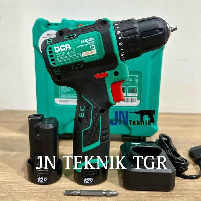 CORDLESS BRUSHLESS DRIVER DRILL DCA ADJZ1203E BOR BATERAI 12V ADJZ1203