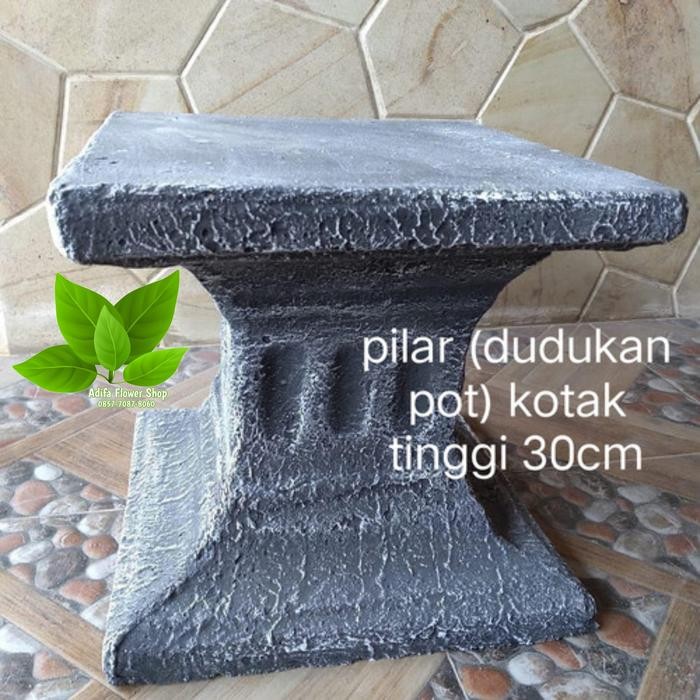 Pilar Pot Minimalis Tinggi 60Cm 45Cm 30Cm - Dudukan Pot Minimalis - Pot Semen