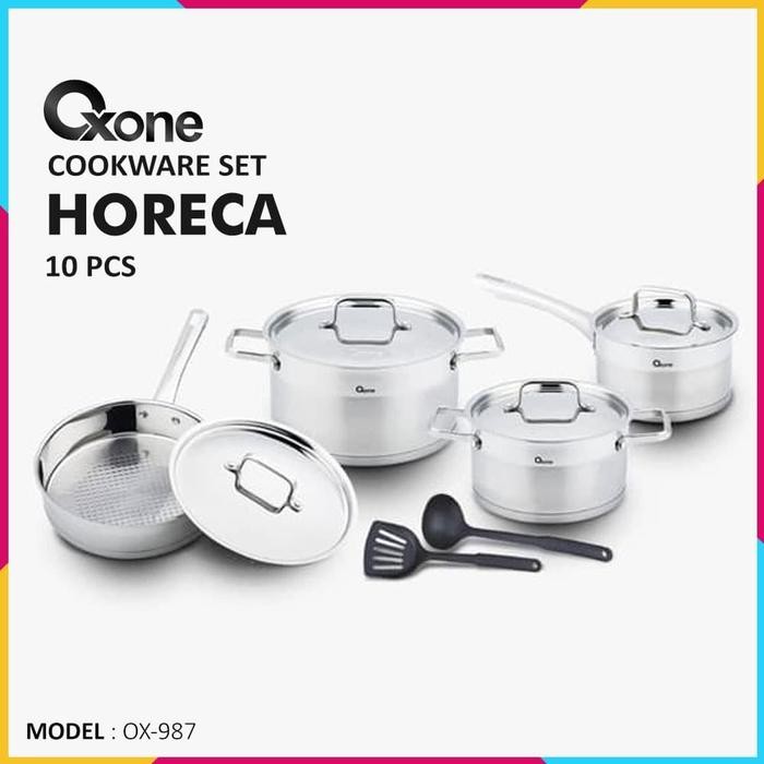 PANCI OXONE PROFESSIONAL OX-987 HORECA COOKWARE SET 10 PCS