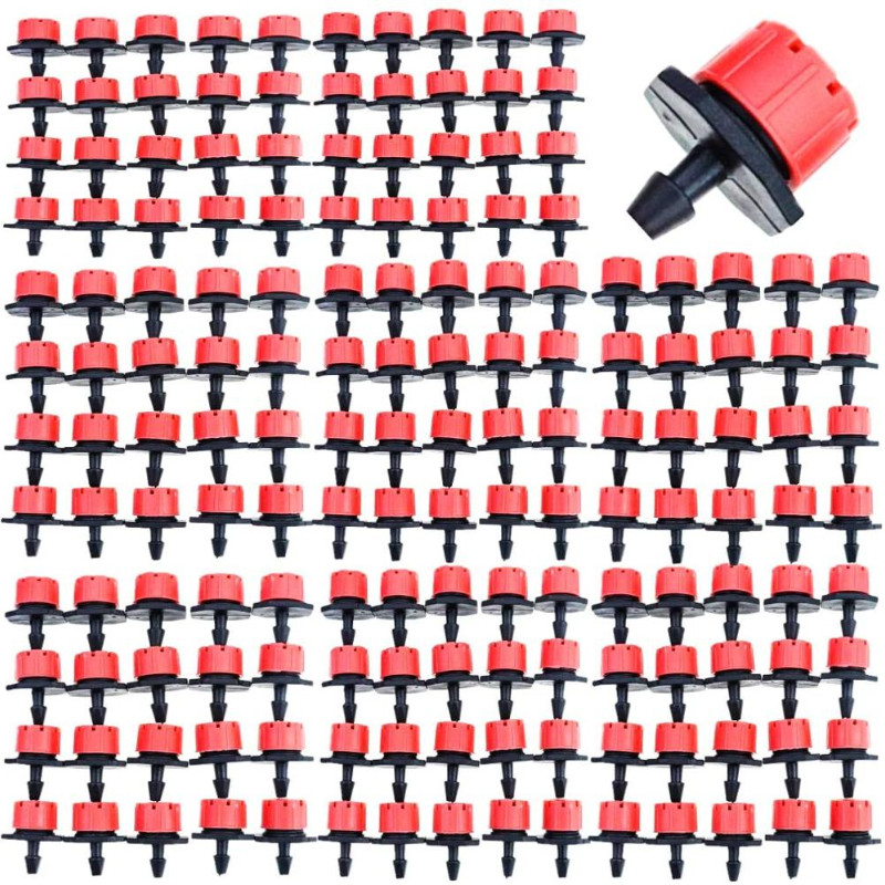 50/100 Pieces 8 Hole Adjustable Irrigation Dripper Sprinkler Emitter Dripper Micro Drip Irrigation
