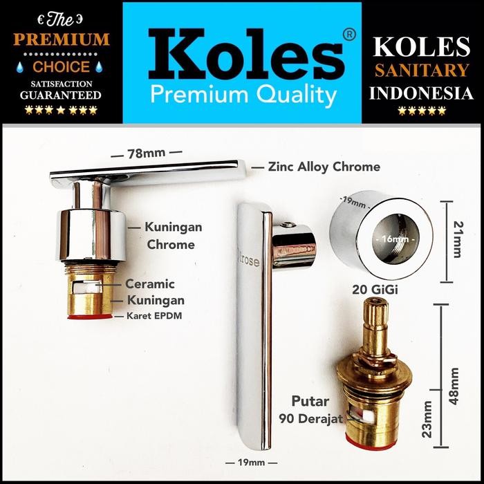 KOLES B17 HANDLE KRAN HANDEL PLUS JANTUNG VALVE KRAN AIR DINGIN