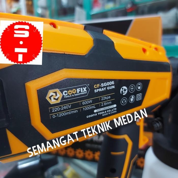 CF-SG006 SPRAY GUN LISTRIK SEMPROTAN ANGIN CAT TEMBAGA COOFIX SG006