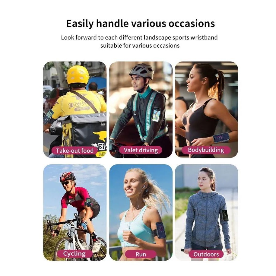 Wristband Phone Holder HP Armband 5-6.7 Inch