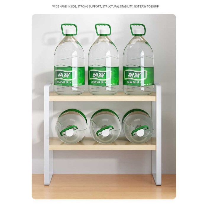 RAK MEJA BUKU PRINTER MINIMALIS DIY TABLE ORGANIZER TINGKAT