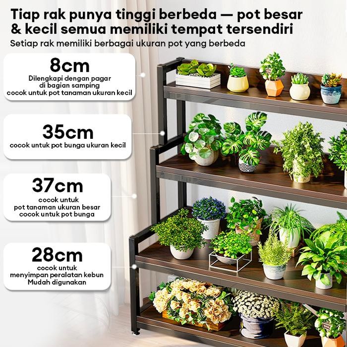 RAK BUNGA BESI SUSUN RAK BUNGA MINIMALIS RAK DISPLAY RAK BESI RAK SUSUN SERBAGUNA