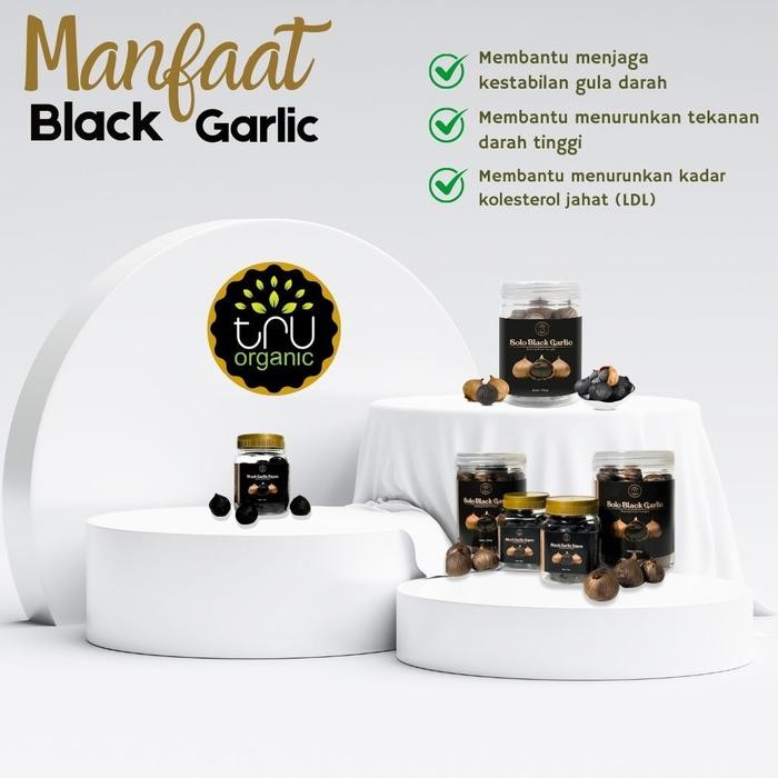 

(250Gr) Black Garlic Reguler - Truorganic Bawang Hitam Tunggal Bawang Putih Tunggal Hitam