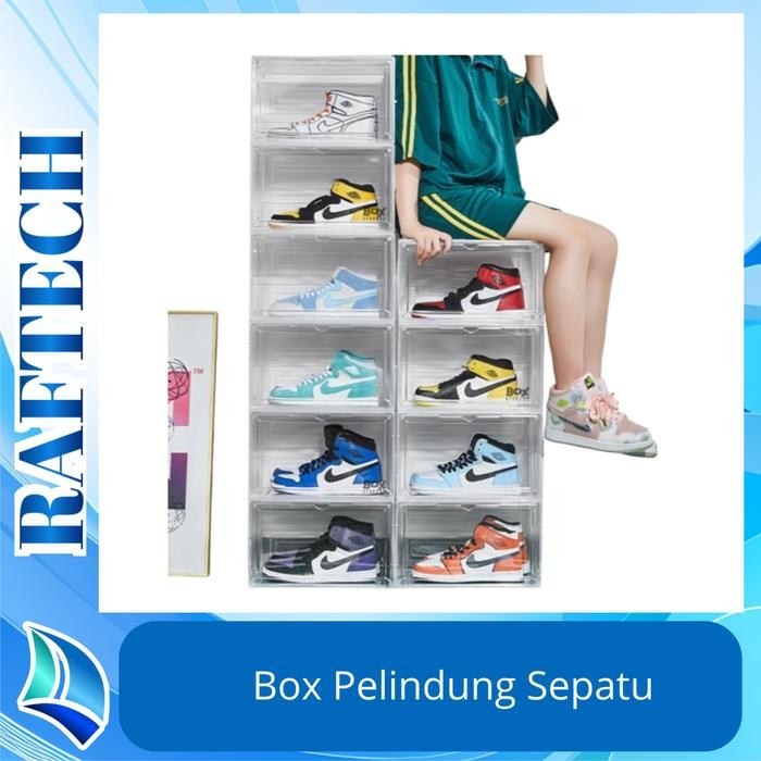 Kotak sepatu / Box sepatu / Tempat sepatu akrilik