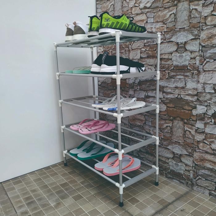 RSB05 RAK SEPATU ALUMINIUM / LEMARI SEPATU ALUMINIUM 5 SUSUN