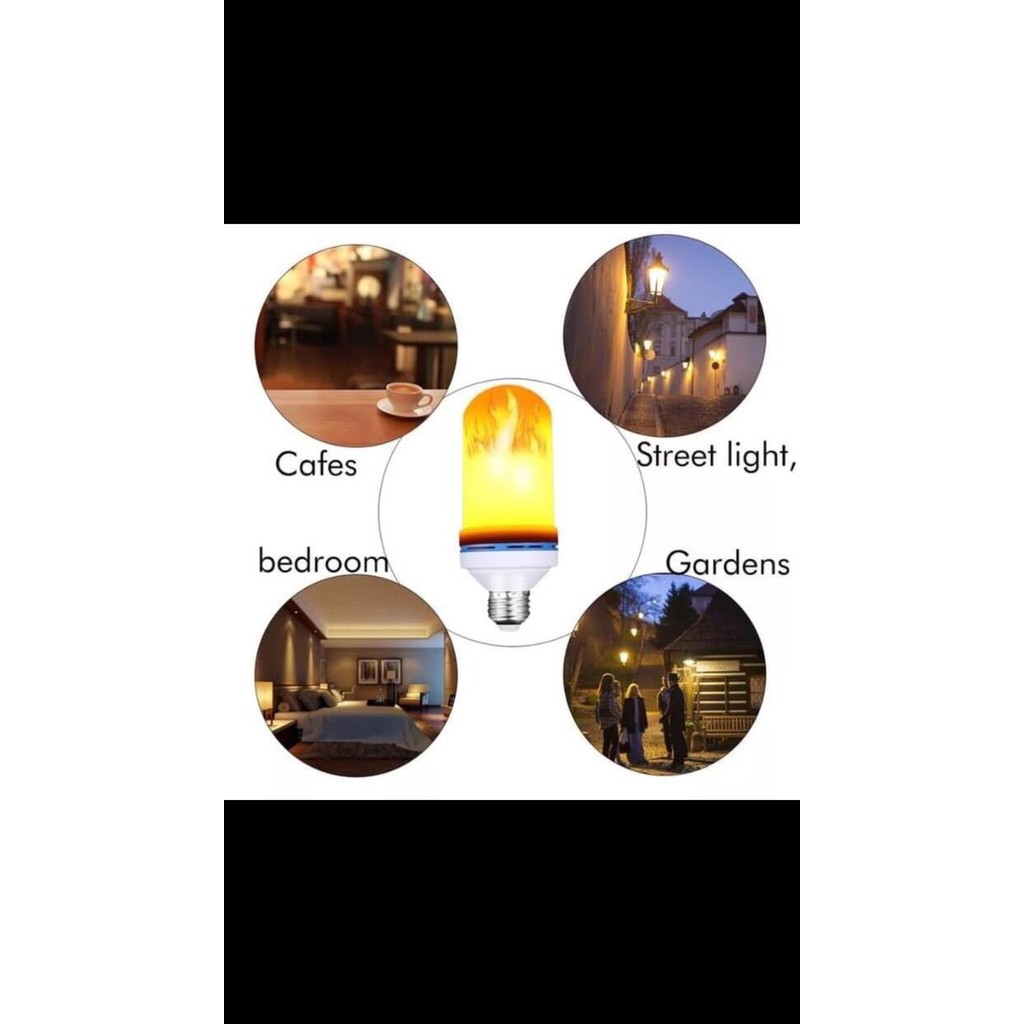 Lampu Led Api 9W Obor Led Bohlam Api Lampu Taman 3 In 1 Lampu Tidur