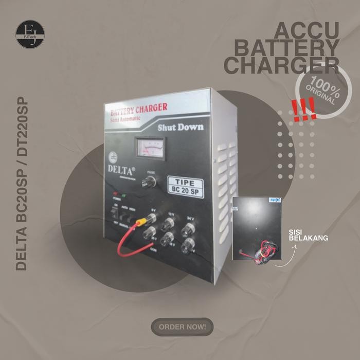CAS AKI MOBIL BATTERY CHARGER ACCU DELTA BC 20 SP CAS AKI DELTA BERKUALITAS